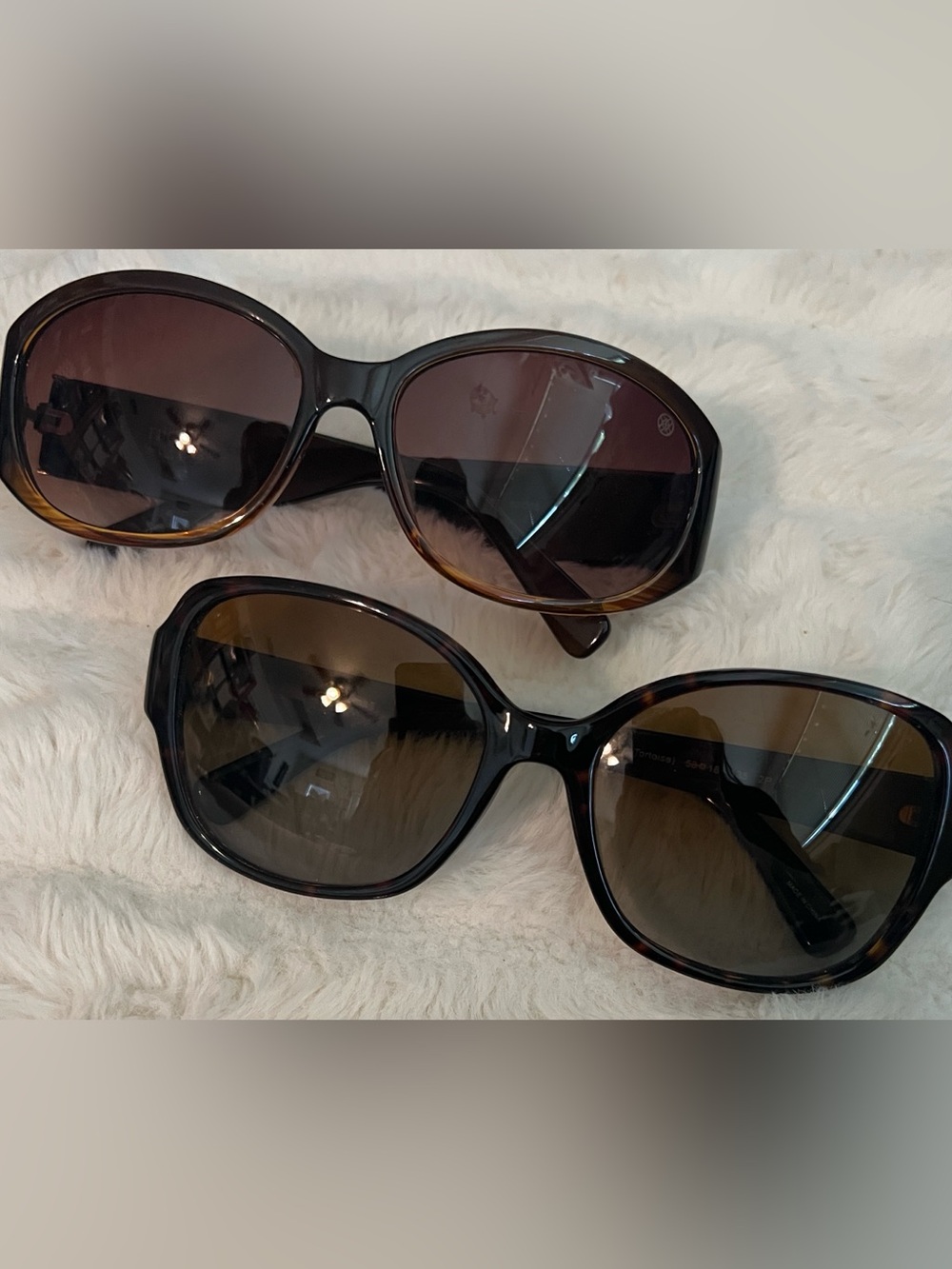 COACH Polarized & Nicole Miller Sunglasses Bundle 2 Pairs Tortoise